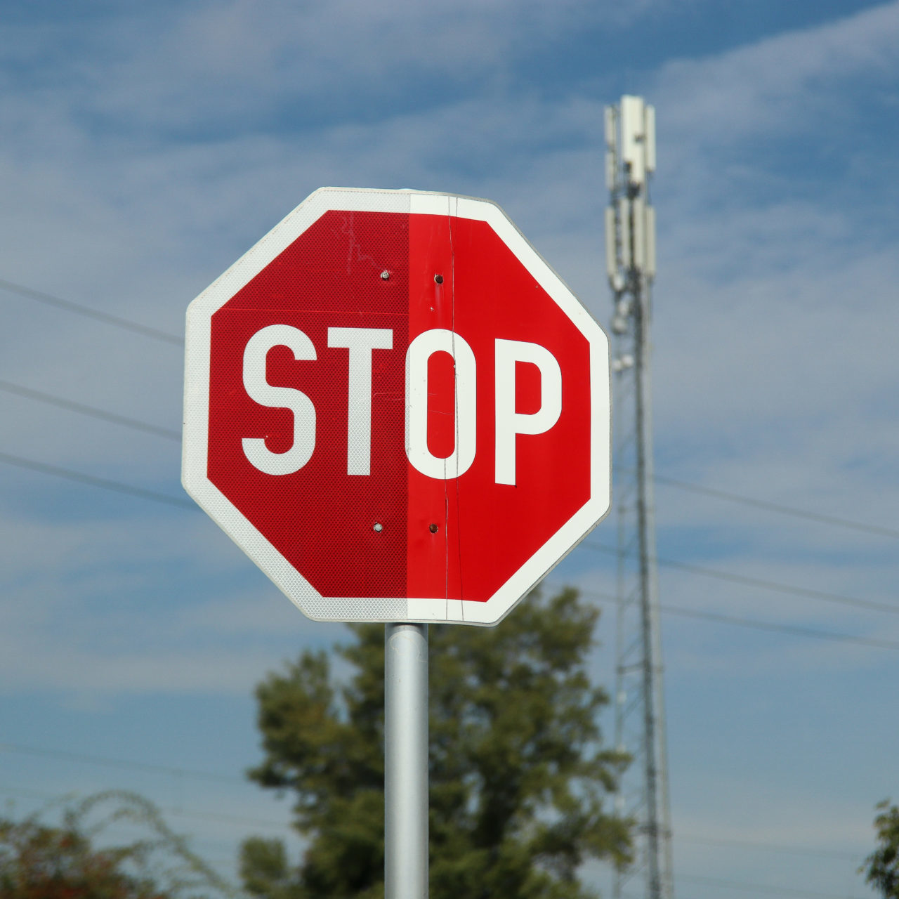 Stillstand bei einem Stoppschild Mein Führerschein Stoppschild
